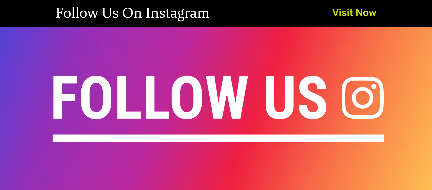 Follow Us On Instagram